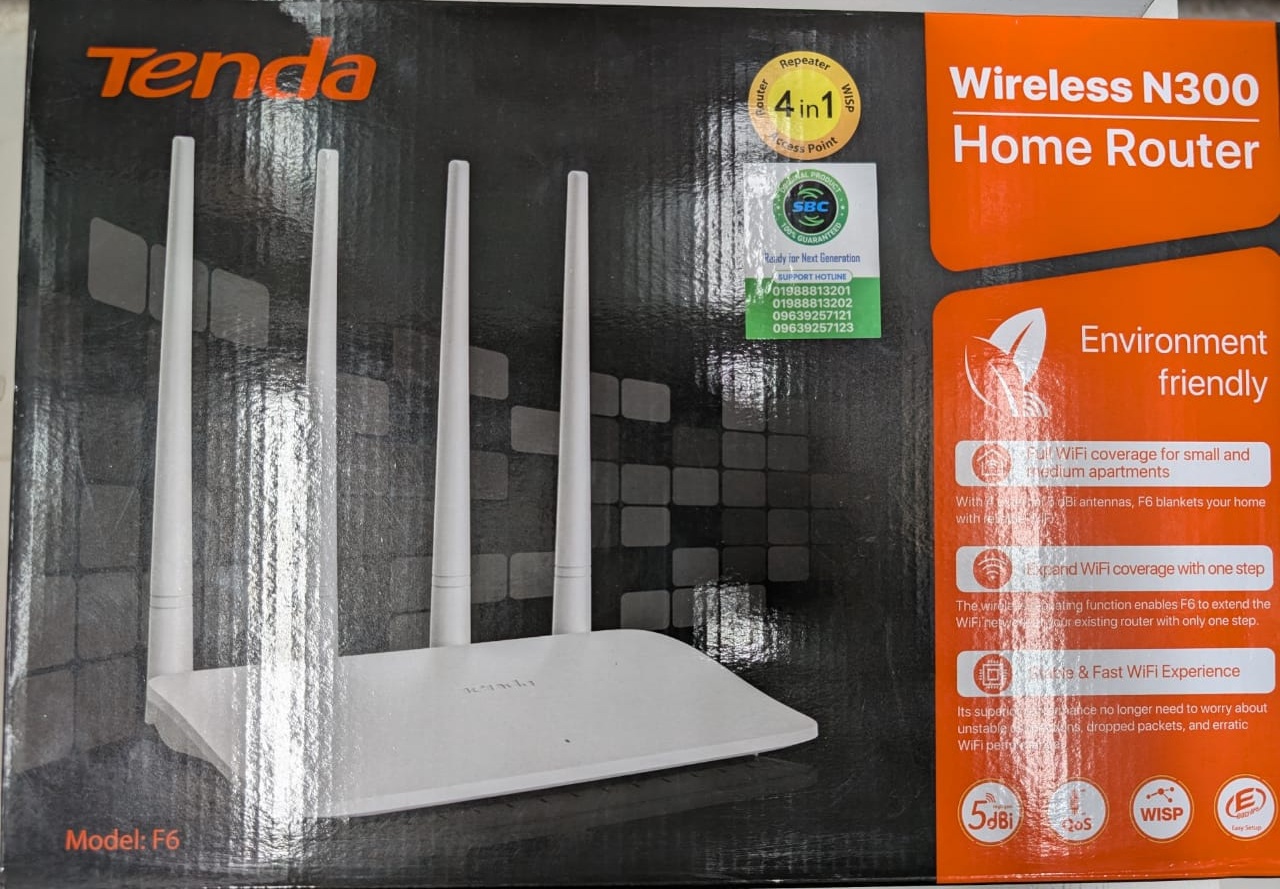 Tenda Router F6 Wireless N300