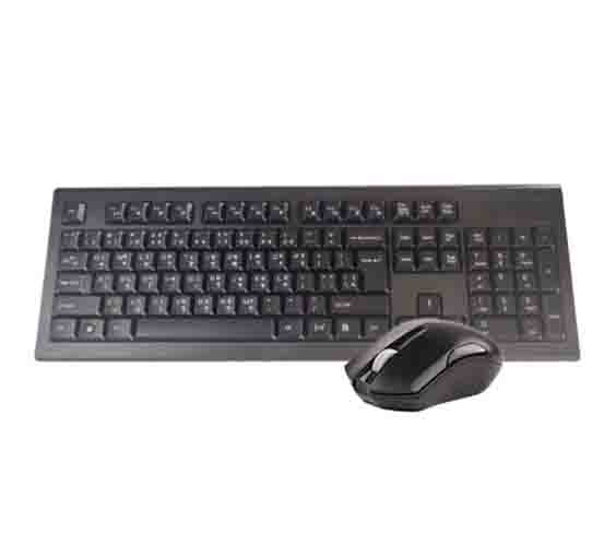 A4Tech 3000N  2.4G Wireless Bangla Keyboard With Wireless Padless Mouse