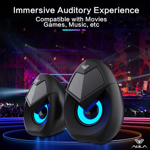 AULA N-69 USB RGB Gaming Speaker