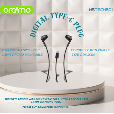 Oraimo CONCH 2C Type-C In-Ear Wired Earphone