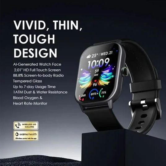Oraimo Watch 5 OSW-805 Berry Grey Bluetooth Calling Smart Watch